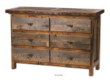 Wyoming Collection 6 Drawer 52" Dresser